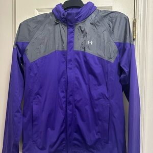 Under Armour women’s All Season gear Jacket with Hood in Purple and Gray XL